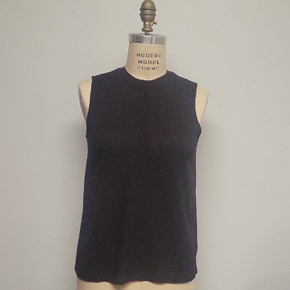 Paper Crane Black Sleeveless Blouse